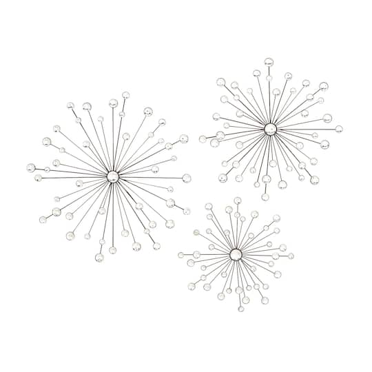 Clear Acrylic Starburst Glam Wall Decor Set